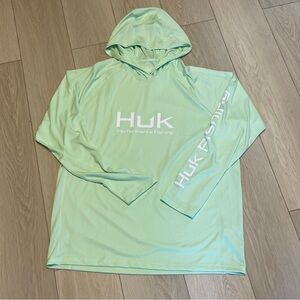 Huk Pursuit LS Hoodie XL Mint Performance Fishing NWT